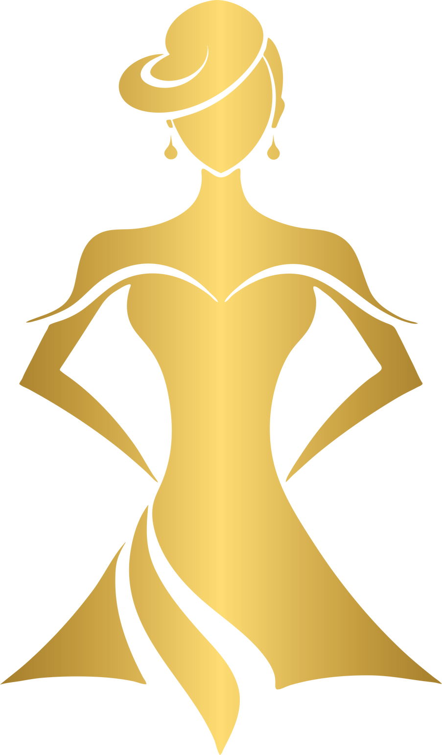 Golden fashion logo design